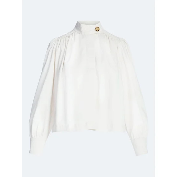 Scoop Women’s Cropped Ruched Jacket, Sizes XS-XXL | Walmart (US)