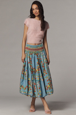 Hope for Flowers by Tracy Reese Bubble-Hem Midi Skirt | Anthropologie (US)