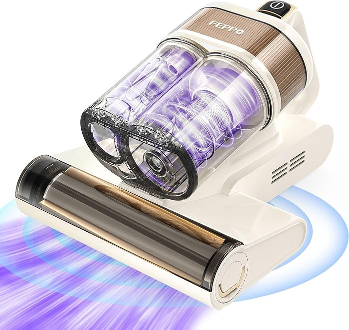 FEPPO 4-in-1 Mattress Vacuum Cleaner PRO, 16KPa Handheld Vacuum with UV-C Light, 40,000 Beats/Min... | Amazon (US)