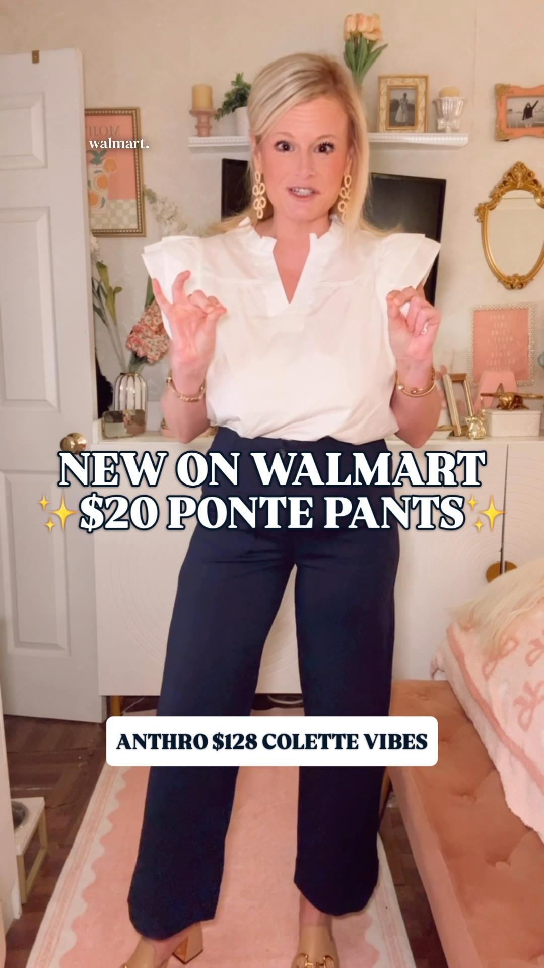 $20 ponte work pants | Anthropologie Colette pants look for less | Walmart workwear | teacher outfits

The $20 Walmart work pants that sold out are finally back in three colors, including a new brown pair. @Walmart 

These Scenario ponte pants give the $128 Anthropologie Colette pants look for less with the clean front, patch pockets, polished drape and stretchy fabric that holds its shape all day. The 68% rayon, 27% nylon and 5% spandex blend is smooth, substantial and genuinely comfortable enough for a full workday.

They have a 28 inch inseam, interior elastic waistband, button and zip closure, forward side seams and functional front and back patch pockets. They are machine washable too.

I’m in my true size 6. I bought the navy pair last year and just received the new brown pair, and they look, feel, and fit EXACTLY the same. These may be the best work pants $20 can buy.

Wear them with a blouse and loafers for teacher outfits, a blazer and heels for office outfits, or a sweater and flats for business casual workwear. Add a striped tee and sneakers for casual Fridays or travel days.

These always sell out, so if you have been waiting for the restock, now is the time to grab your color.

ponte pants women, work pants women, Walmart work pants, Scenario pants women, Anthropologie Colette pants look for less, Colette Magic Fabric pants look for less, patch pocket pants women, stretchy work pants, comfortable office pants, teacher outfit pants, business casual pants women, affordable work pants women, office outfits women, teacher outfits women, work outfit ideas women, machine washable work pants, brown work pants women, navy work pants women, 28 inch inseam pants, Walmart fashion finds

#LTKFindsUnder50 #WalmartFinds #WalmartStyle #WorkPants #PontePants #TeacherOutfits #WorkOutfits #BusinessCasual #LookForLess #WorkFriendlyPants #WorkPant #OfficePant#LTKxWalmart

#LTKWorkwear #LTKWorkwear #LTKOver40