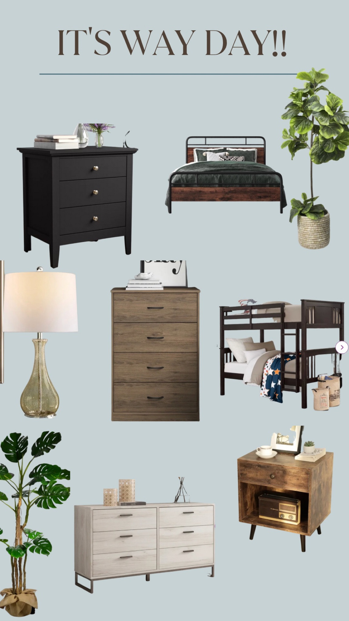 Bedroom furniture deals! Night stands, beds, dressers and plants! #wayfair 

#LTKFind #LTKhome #LTKsalealert