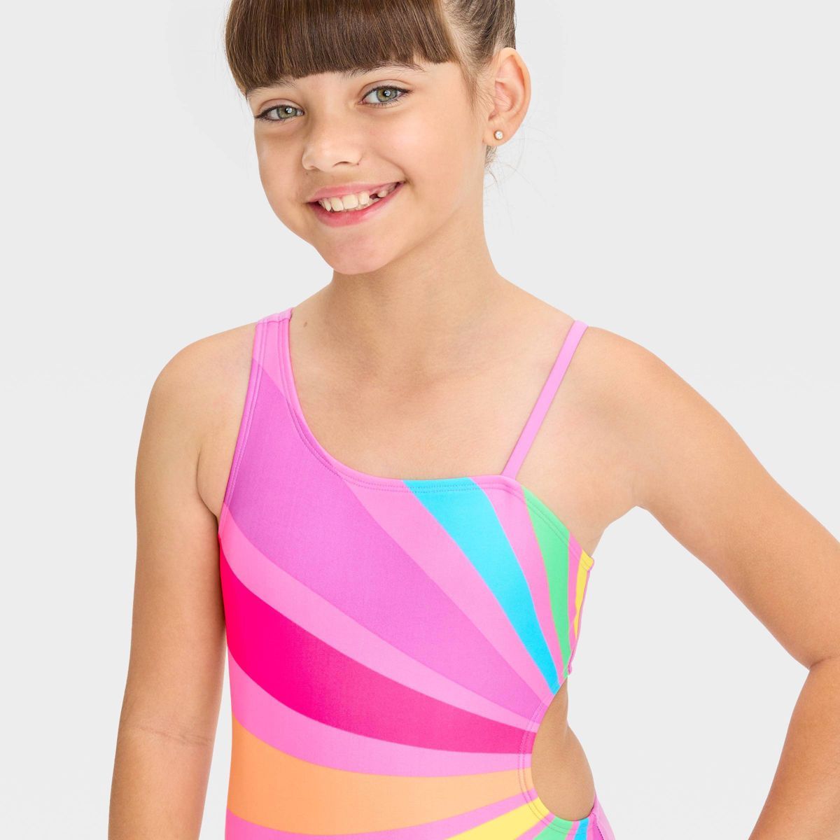 Girls' Sunshine All day One Piece Swimsuit - Cat & Jack™ | Target
