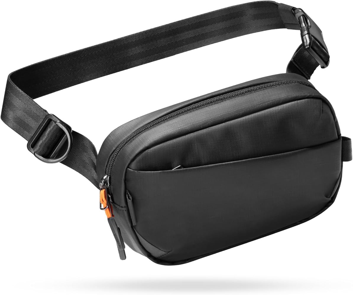 Inateck Sling Bag X-Mini, Durable Fanny Pack with RFID Blocking, Water-resistant Belt Waist Bag w... | Amazon (US)