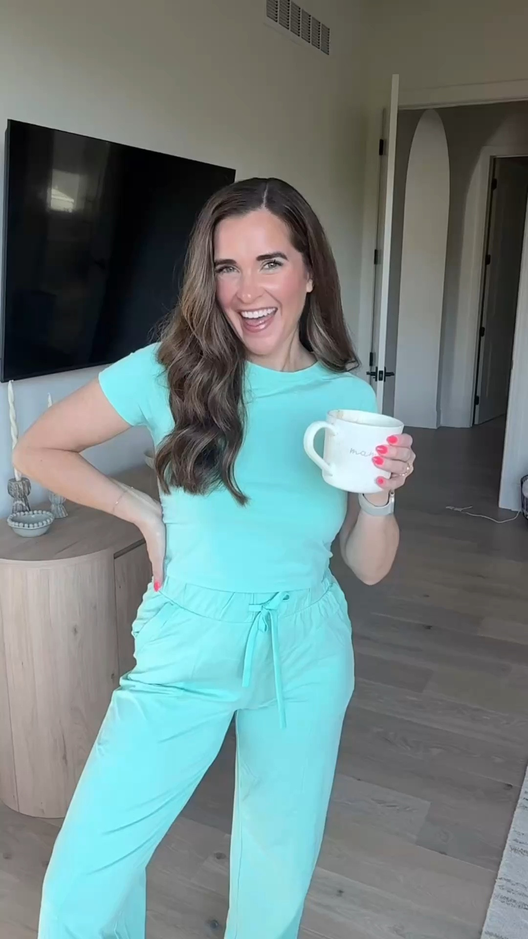 love this matching set! It’s giving free people vibes but without the price tag. If you are a mom to little kids, it’s an immediate add to cart! I am in a medium in the top and small in the bottom. 

#LTKgrwm #LTKmomlife #LTKootd