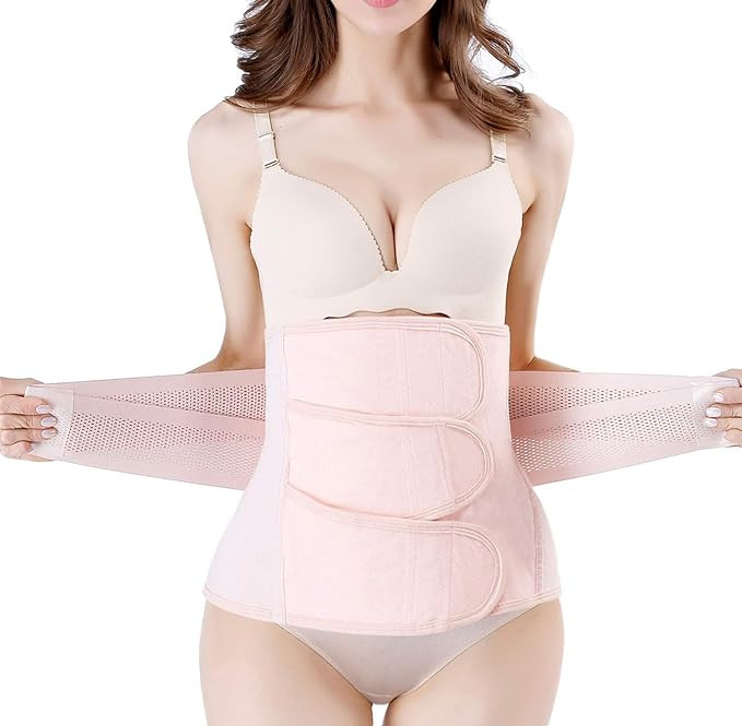 Postpartum Girdle C-Section Recovery Belt Back Support Belly Wrap Belly Band Shapewear | Amazon (US)