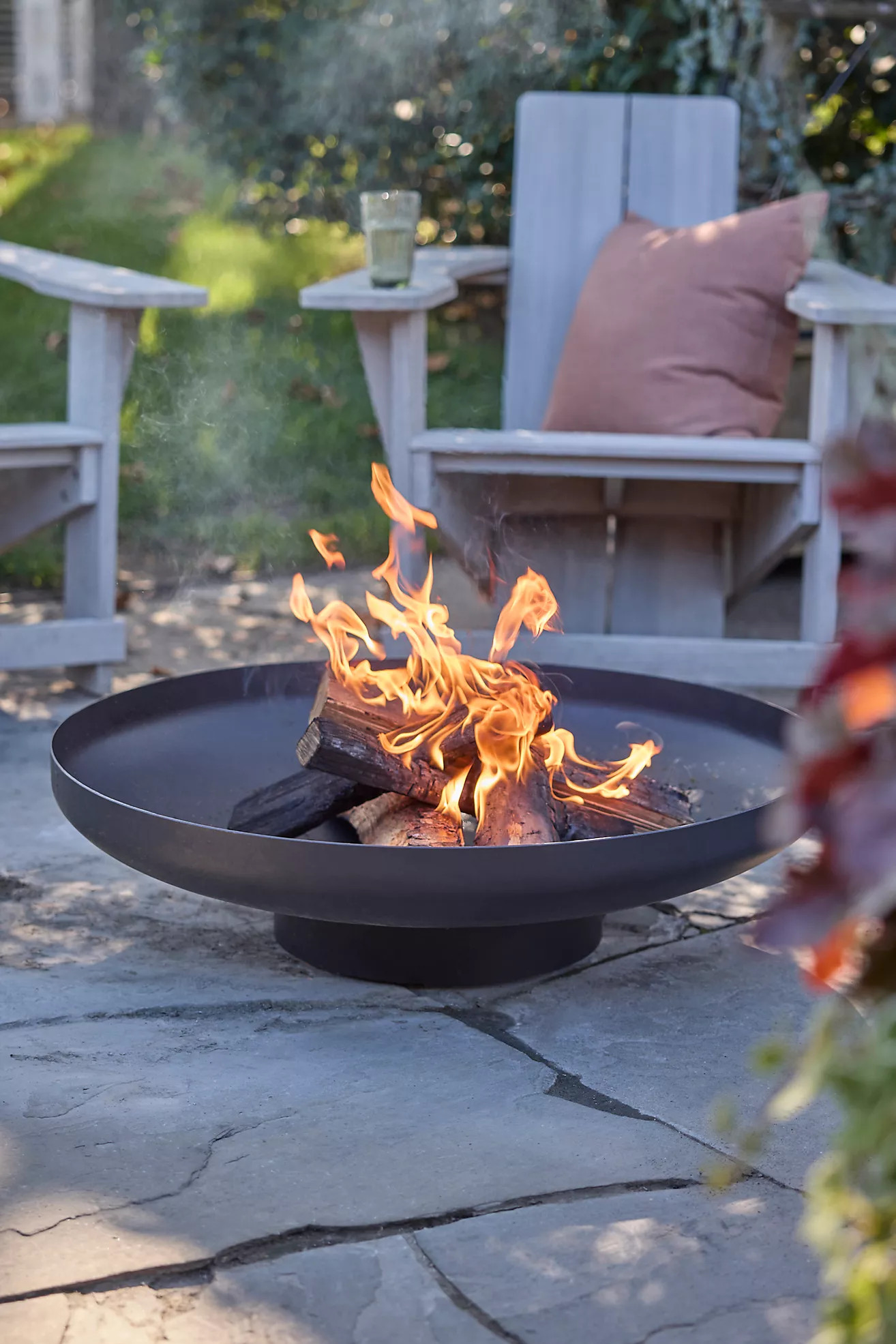 Weathering Steel Round Bowl Fire Pit | Terrain
