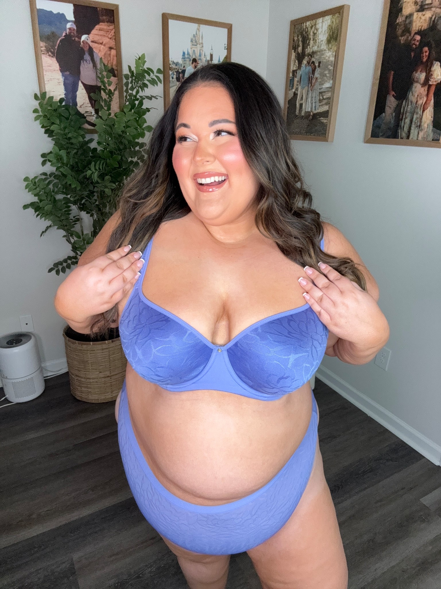 OMG you guys- I tried the newest Lightest Lift Lightly Lined Balconette Bra from Lane Bryant, and it is SO GOOD! The fit is perfect- so comfortable, flattering, and I absolutely love this periwinkle shade! 🙌🏻 @Lane Bryant #lanebryantpartner #ad 

#LTKPlusSize