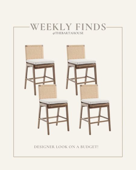 Designer look on a budget! Amazon stool find- 4 stools for $598!

#LTKsalealert #LTKhome