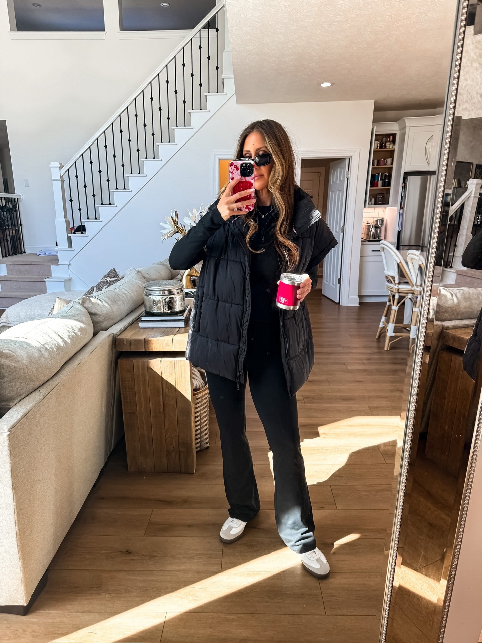 Casual outfit, winter Athleisure outfit, yoga pants, adidas sneakers, themominstylee

#LTKSeasonal #LTKmomlife #LTKootd