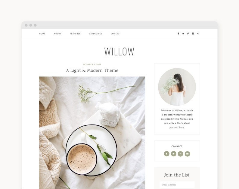 Wordpress Theme  Lifestyle Wordpress Blog Theme  Genesis - Etsy Canada | Etsy (CAD)