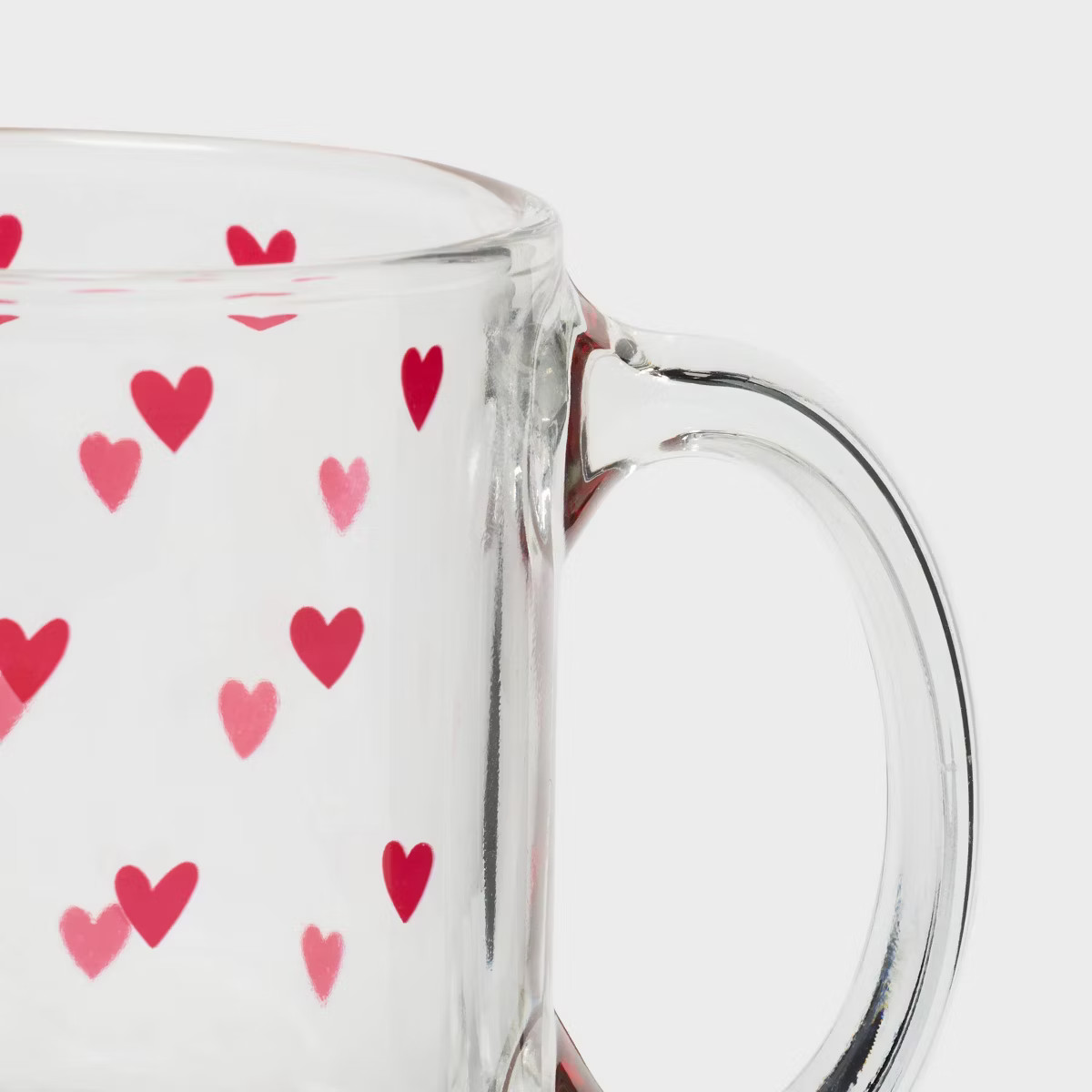 13 fl oz Glass Mug with Decal Red Heart - Spritz™ | Target