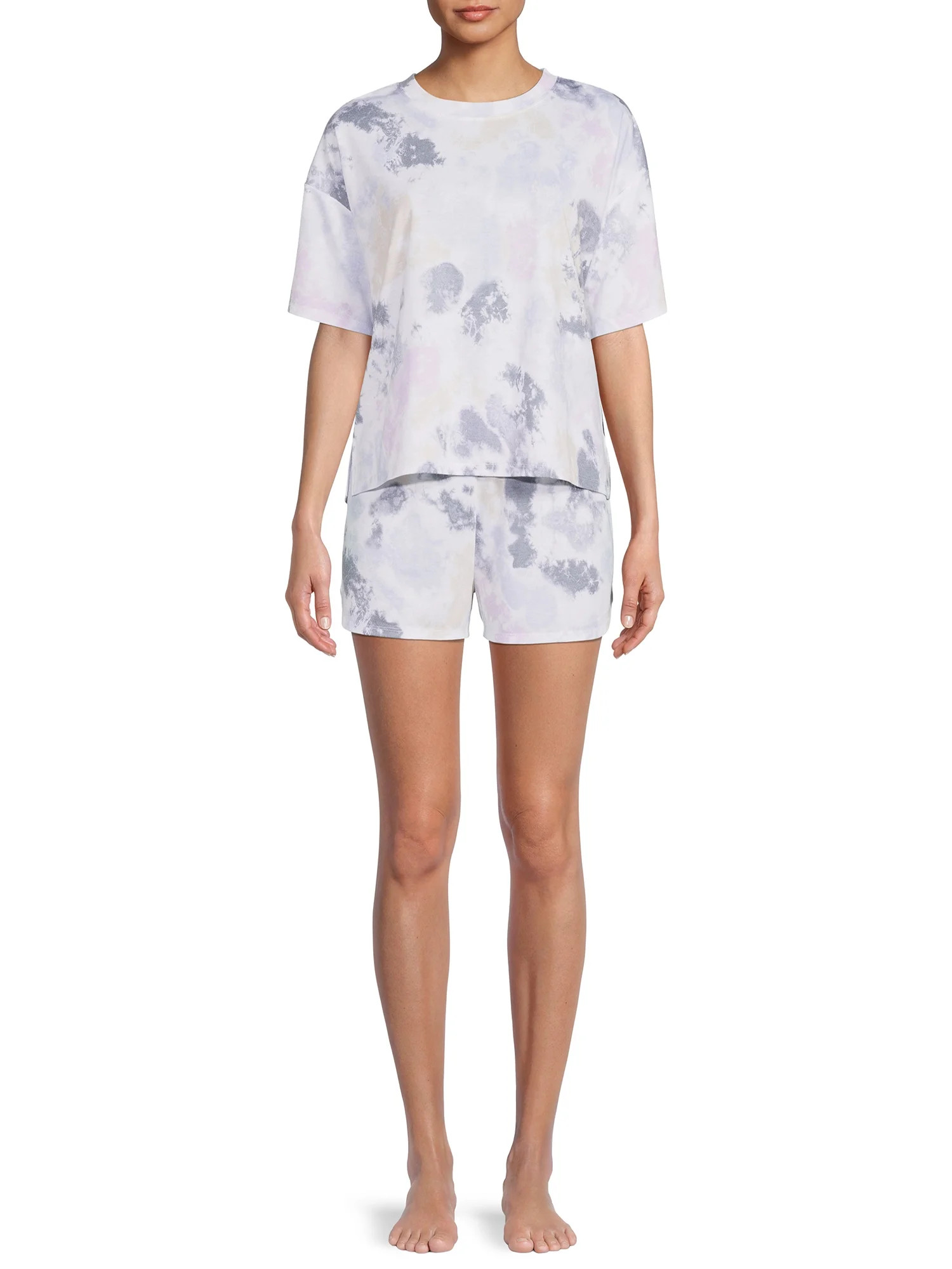 Grayson Social Women's T-Shirt, Shorts and Headband Sleep Set, 3 Piece | Walmart (US)