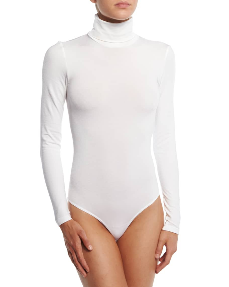 Wolford Colorado Shimmer Turtleneck Bodysuit | Neiman Marcus
