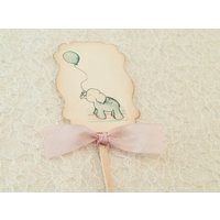 Baby Shower Cupcake Toppers-Elephant Cake Toppers Picks-Set Of 12 | Etsy (US)