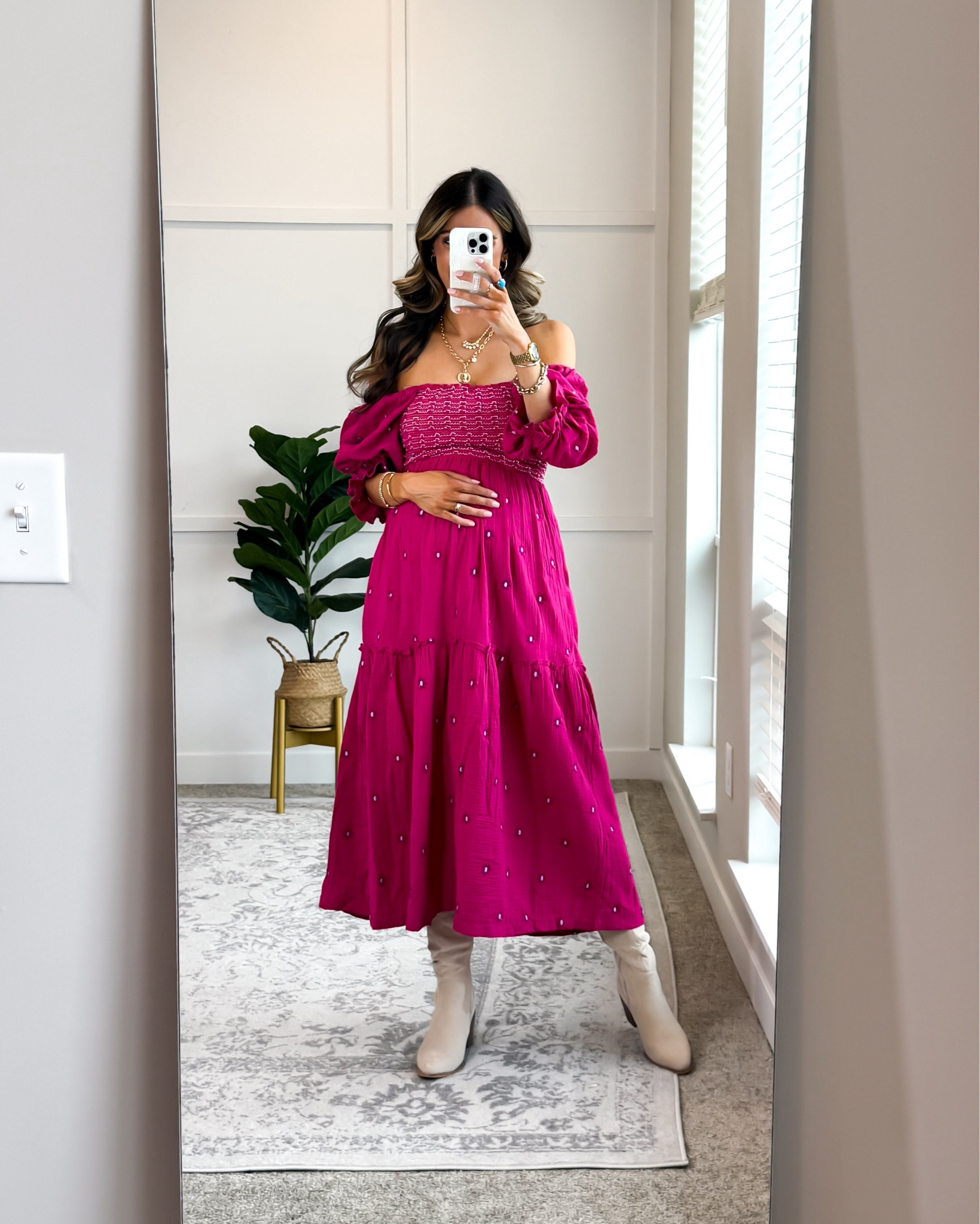 Smocked Maxi Dress - fits true to size, I’m wearing a small at 30 weeks pregnant

Christmas | Christmas outfits | holiday outfits | fall outfits | fall outfit | winter outfits | winter outfit | thanksgiving outfit | thanksgiving outfits | bump friendly | nursing friendly | maternity dress 

#LTKBump #LTKStyleTip #LTKFindsUnder50