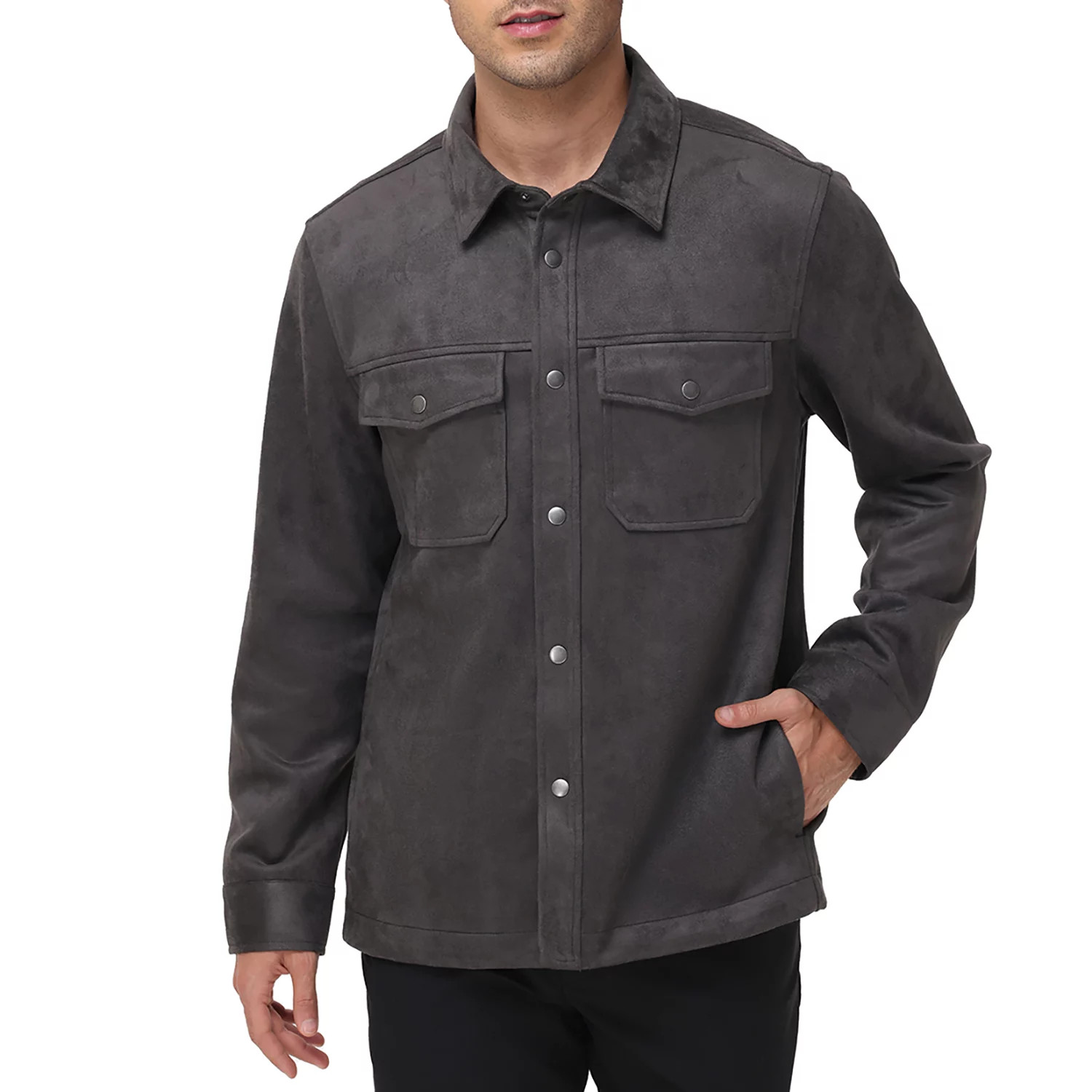 Frye Men's Faux Suede Shirt Jacket | Sam's Club