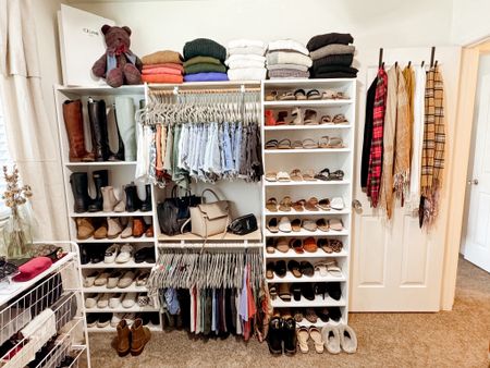 DIY walk in closet! One of my favorite rooms in the house and such an easy budget DIY 😍

#LTKMostLoved #LTKstyletip #LTKhome