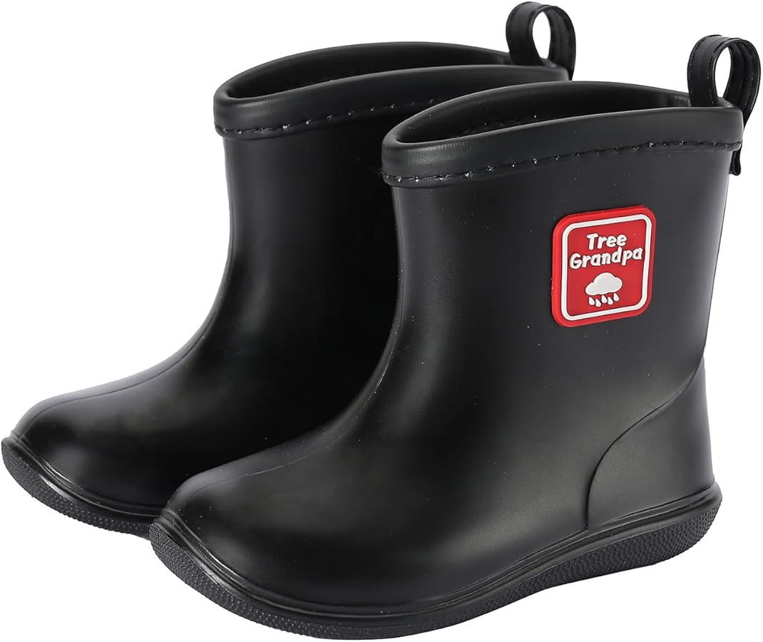Tree Grandpa Toddler Rain Boots Baby Kids Easy-on Rain shoes Children Waterproof Shoes for Boys G... | Amazon (US)