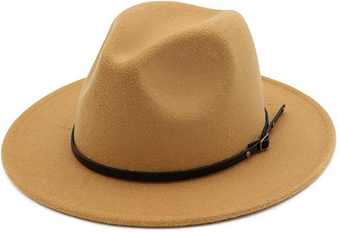 Women Belt Buckle Fedora Hat | Amazon (US)