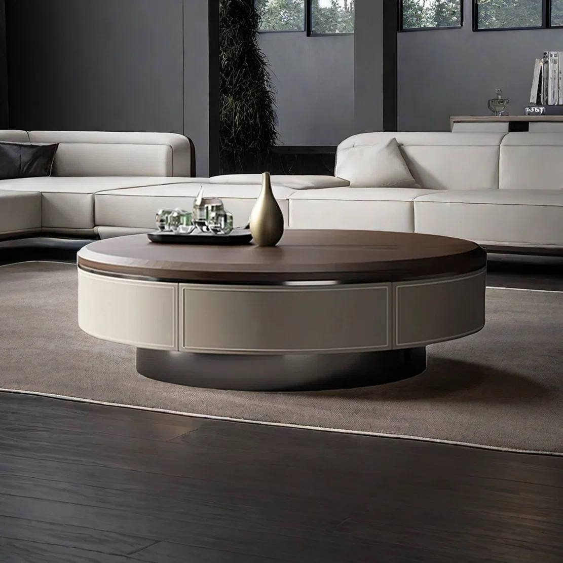 Creature B Comforts Modern simple round coffee table living room | Wayfair | Wayfair North America