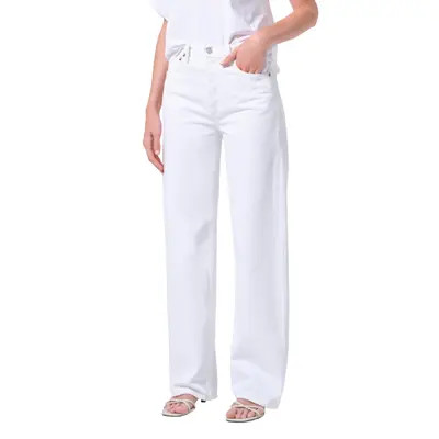 AGOLDE Ren High Waist Wide Leg Jeans in Marshmallow Cl at Nordstrom, Size 29 | Nordstrom