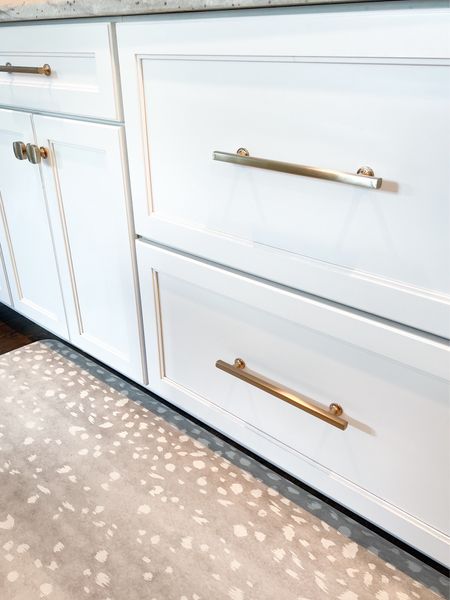 Linking our cabinet hardware and this fawn print standing mat that we have in our kitchen  

#LTKHome