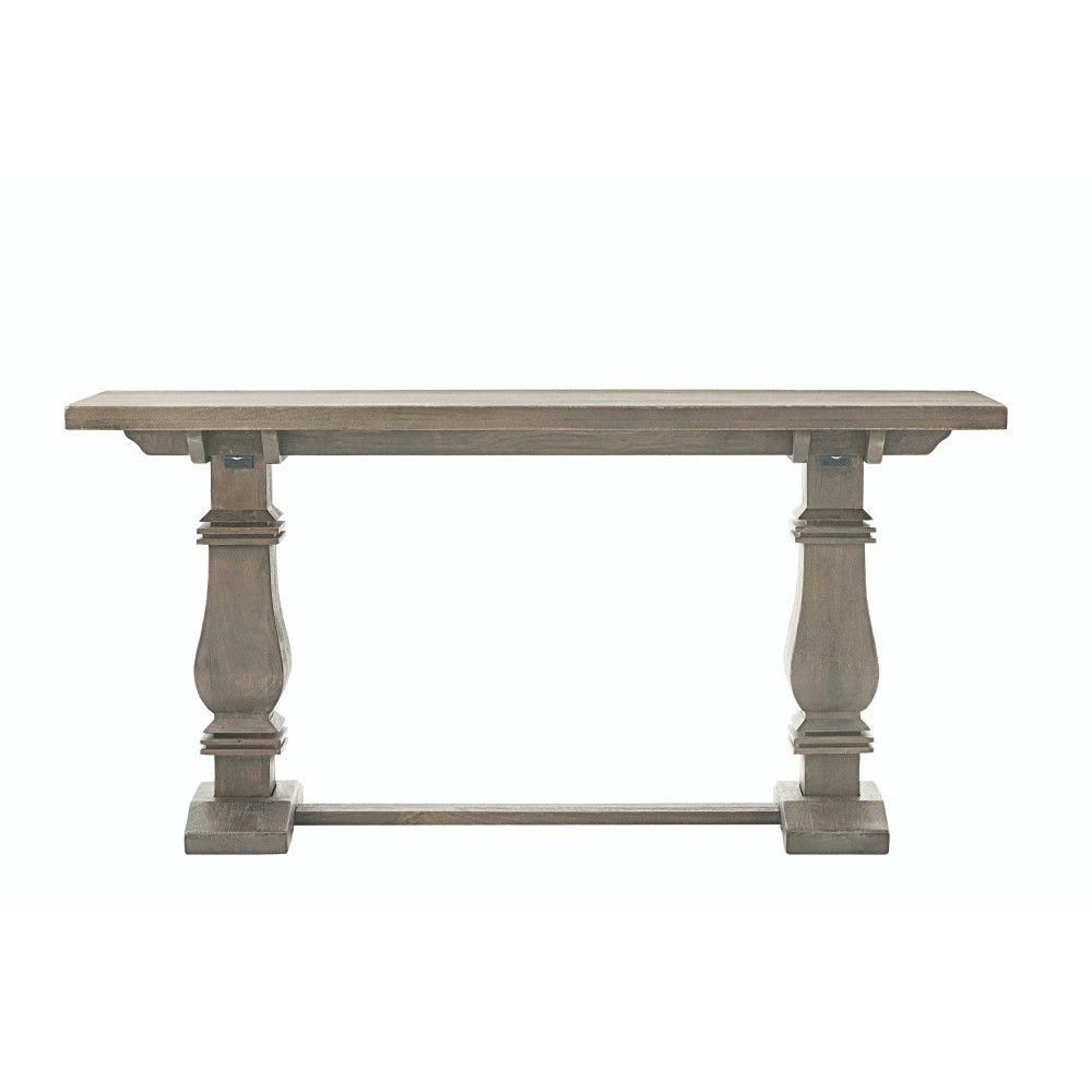 Home Decorators Collection Aldridge Antique Grey Console Table NB-053AG - The Home Depot | The Home Depot