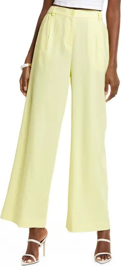 Open Edit Linen Blend Trousers | Nordstrom | Nordstrom