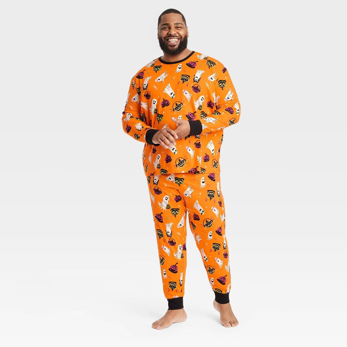 Men's Ghost Print Glow-in-the-Dark Halloween Matching Family Pajama Set - Hyde & EEK! Boutique™... | Target