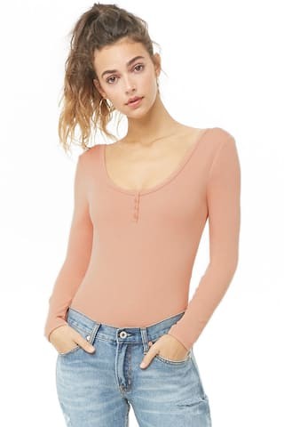 Ribbed Knit Bodysuit | Forever 21 (US)