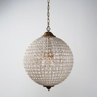 Kimberly Crystal 3-Light 24-Inch Large Globe Chandelier by Kosas Home | Bed Bath & Beyond