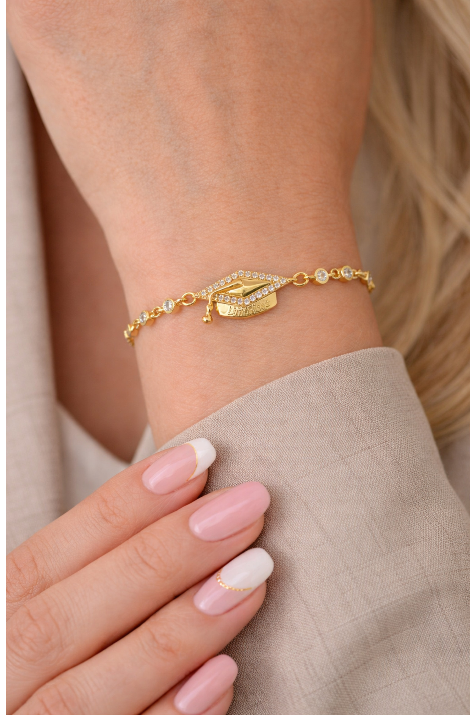 Limitless Graduation Cap Adjustable Pav\u00e9 Bracelet (Women) | Nordstrom | Nordstrom