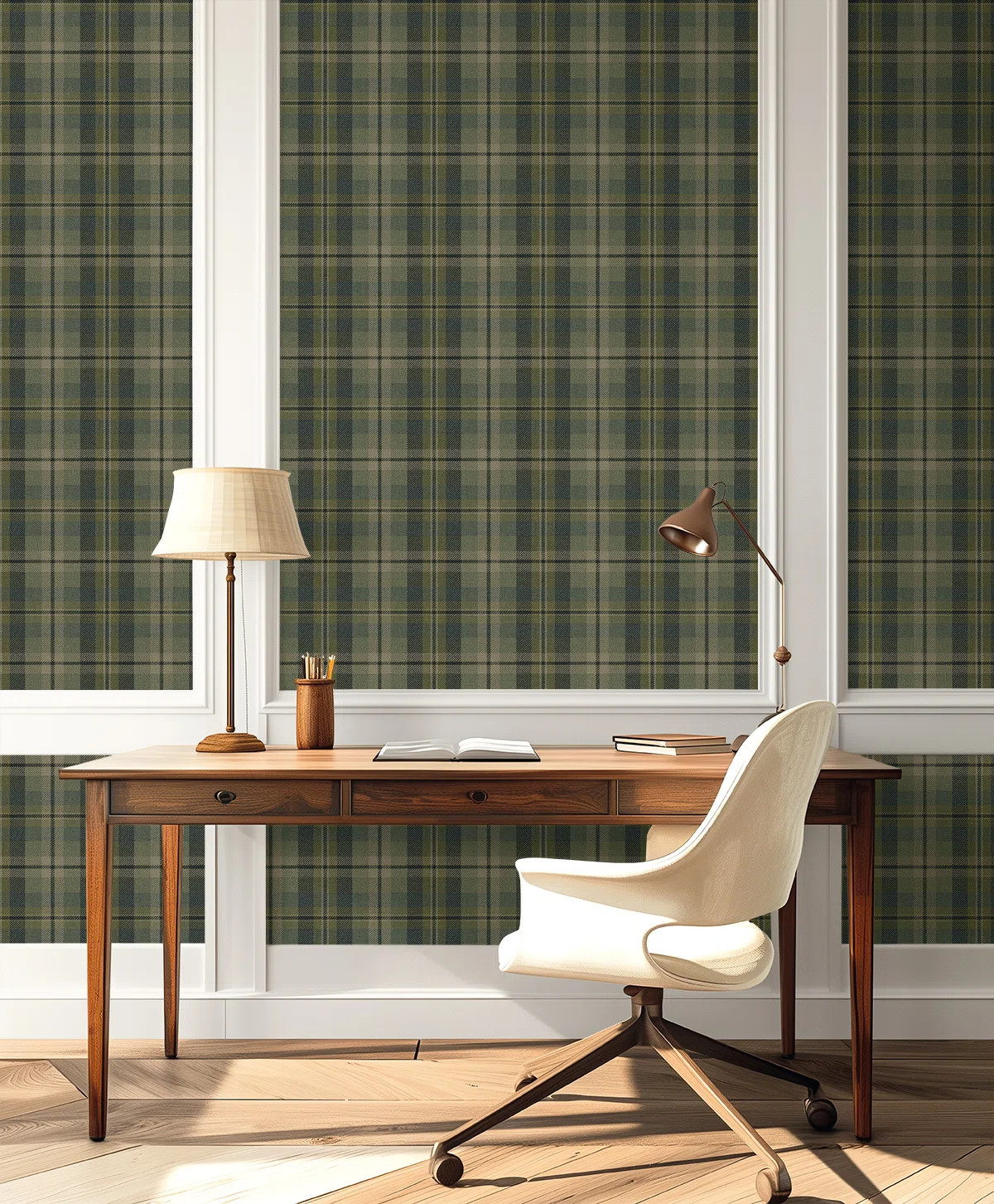 Harry & Grace Pavestone Thornbury Tailored Plaid Peel And Stick Wallpaper | Wayfair North America