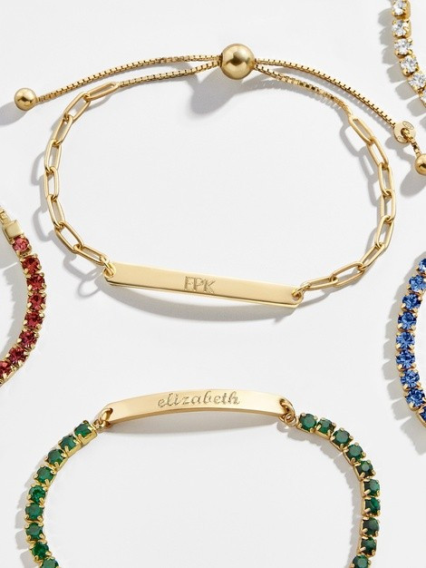 Custom Engravable Bar Bracelet | BaubleBar (US)