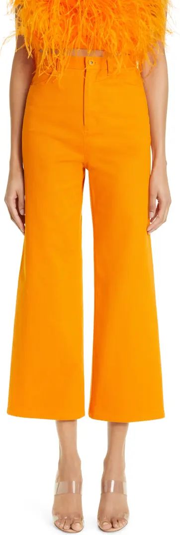 High Waist Wide Leg Crop Jeans | Nordstrom