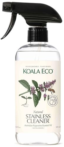 Koala Eco Stainless Steel & Chrome Cleaner- Peppermint Essential Oil - 16oz | Amazon (US)
