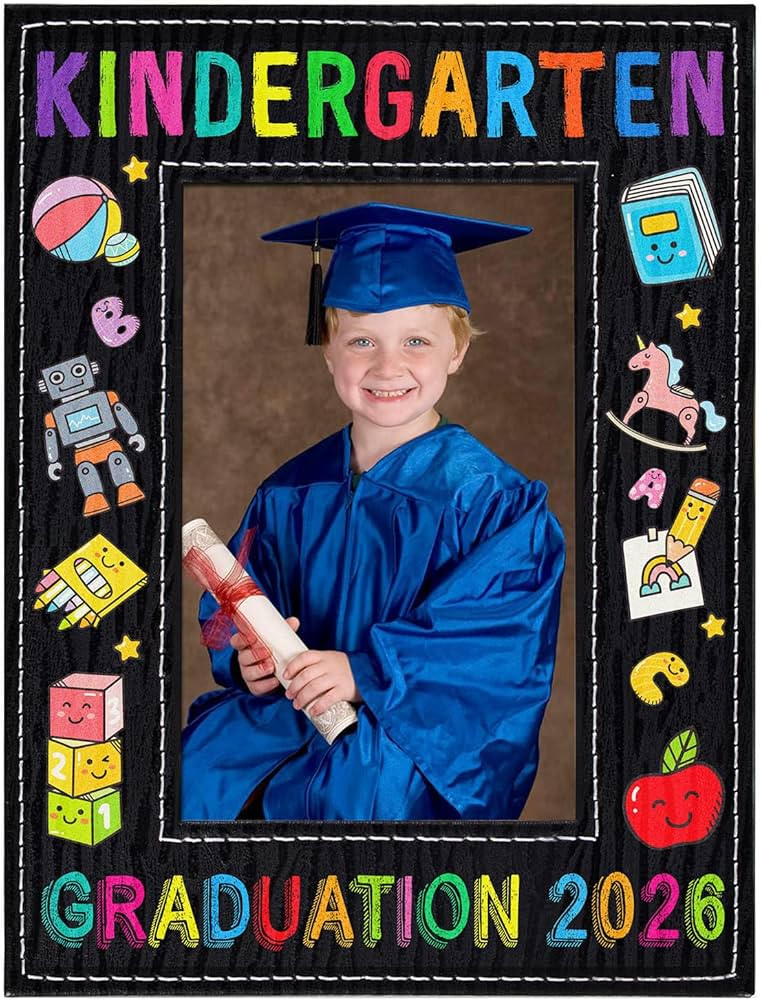 Amazon.com - PETCEE Kindergarten Graduation Gifts - 2026 Kindergarten Graduation Picture Frame 4"x 6" Preschool Pre-K Graduation Photo Frame Gift for Boys Girls Kids Students Daughter Son Granddaughter Grandson | Amazon (US)