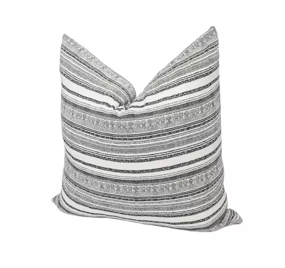 Neutral Stripe Native Cotton Pillow Covers Neutral Home | Etsy | Etsy (US)