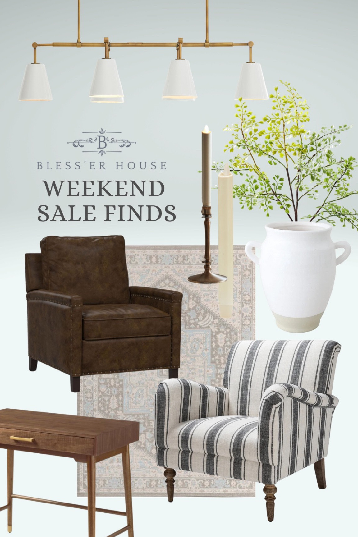 Weekend Sale Finds! 

#LeatherRecliner #LeatherChair #PotteryBarn #PotteryBarnChair #Chandelier #GoldChandelier #DiningChandelier #StripedChair #AccentChair #StudentDesk #SmallDesk #ApartmentFurniture #vintagechair 

liketk.it/3P00D

#LTKSeasonal #LTKhome #LTKsalealert