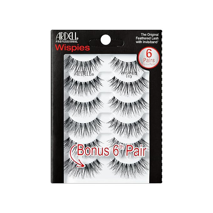 Ardell Wispies False Eyelashes 113 – Natural Wispy Strip Lashes, Lightweight & Seamless Invisib... | Amazon (US)