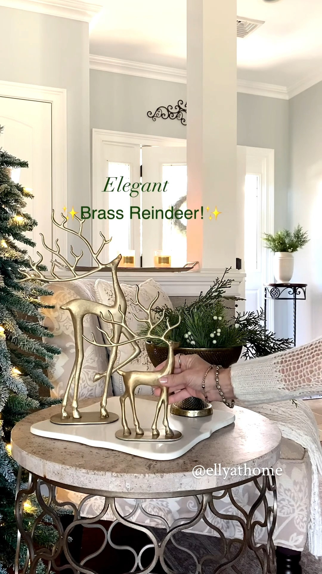 Elegant best selling brass reindeer! Mine are small and medium. Shop more holiday, Christmas home decor accessories. Pottery Barn, Target, Amazon home. 

#LTKHoliday #LTKHome #LTKFindsUnder50