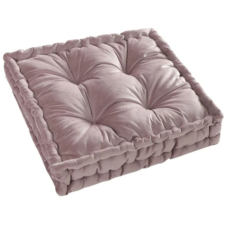 Stylehouse 20" x 20" Burnished Lilac Decorative Floor Pillow - Walmart.com | Walmart (US)