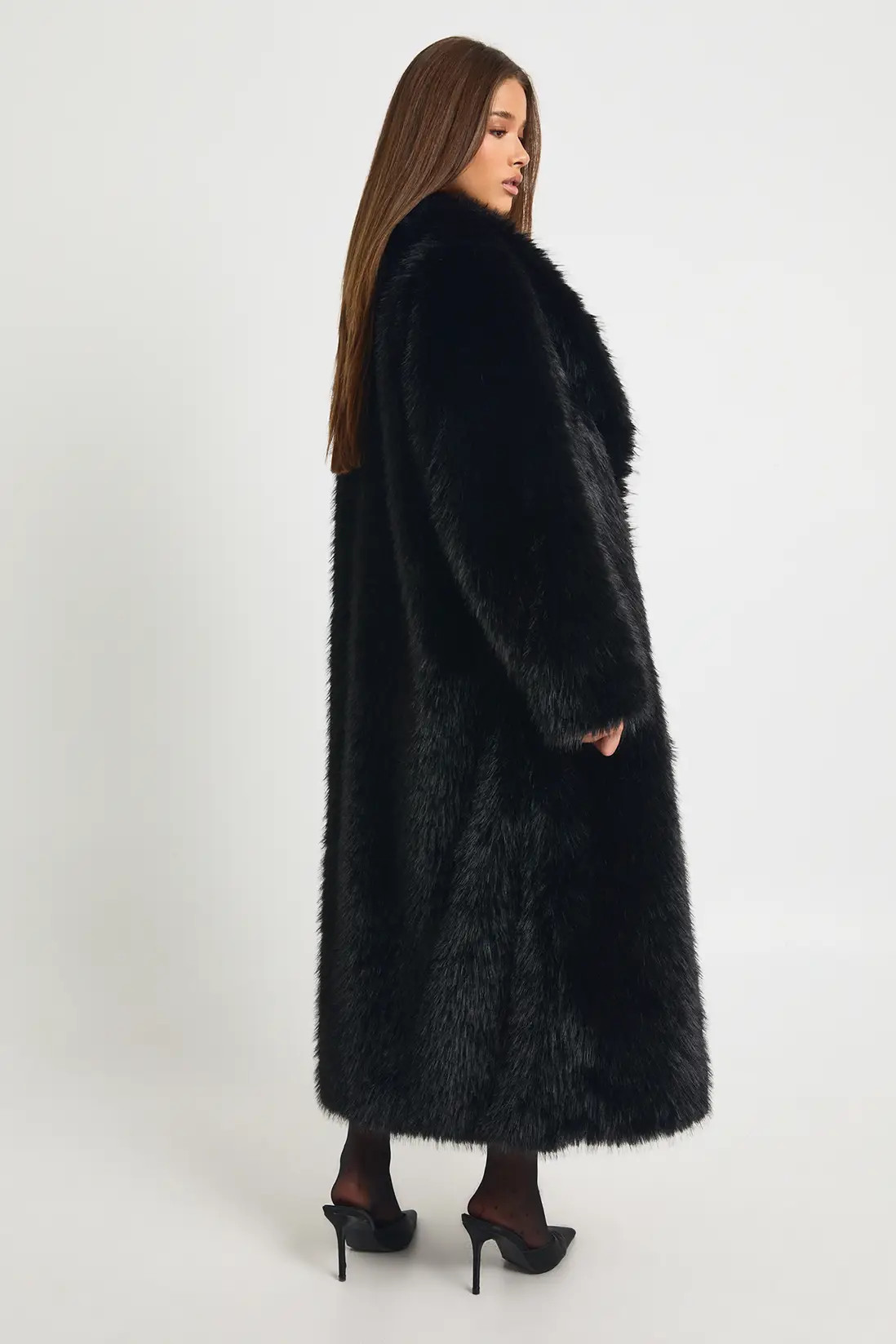 Premium Collard Faux Fur Maxi Coat | Boohoo.com (UK & IE)