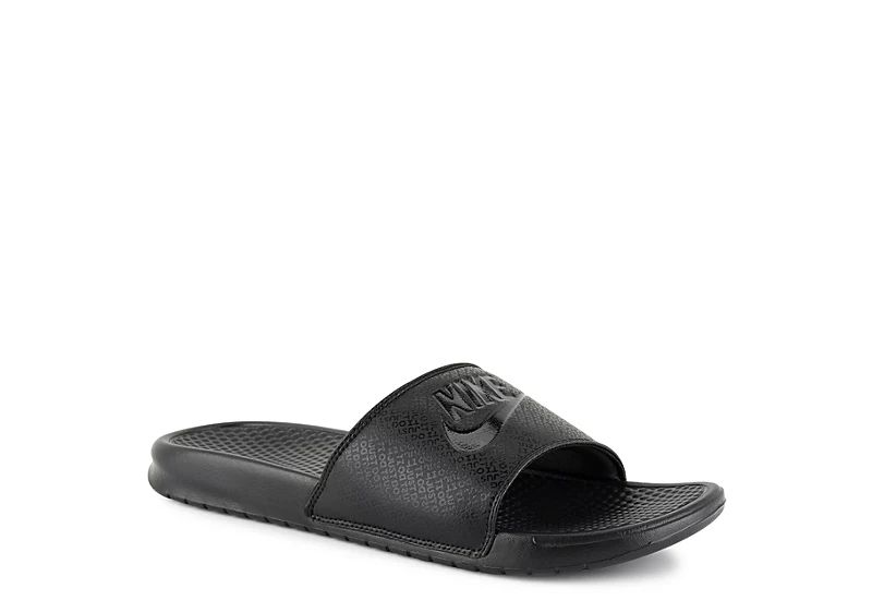 BLACK NIKE Mens Benassi Jdi Slide Sandal | Rack Room Shoes