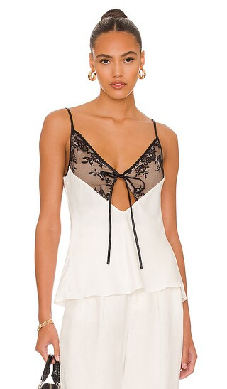 Bo Cami in White & Black | Revolve Clothing (Global)