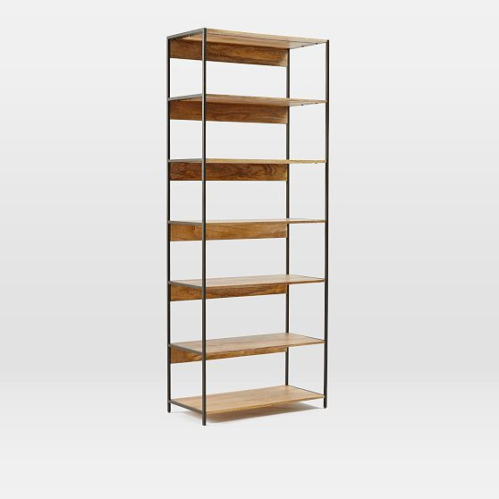 Industrial Storage Modular System, 33"" Bookshelf | West Elm (US)