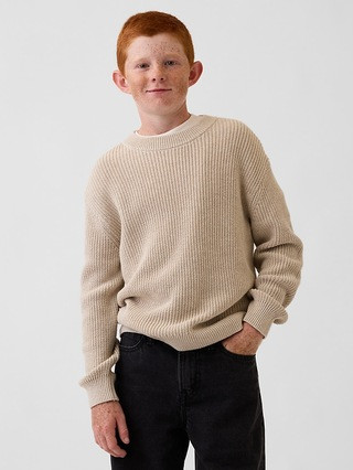 100% Cotton Relaxed Shaker Sweater | Gap (US)