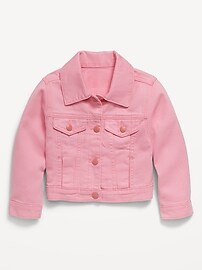 Cropped Trucker Jean Jacket for Toddler Girls | Old Navy | Old Navy (US)