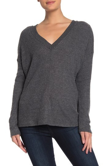 Long Sleeve V-Neck Thermal Top | Nordstrom Rack