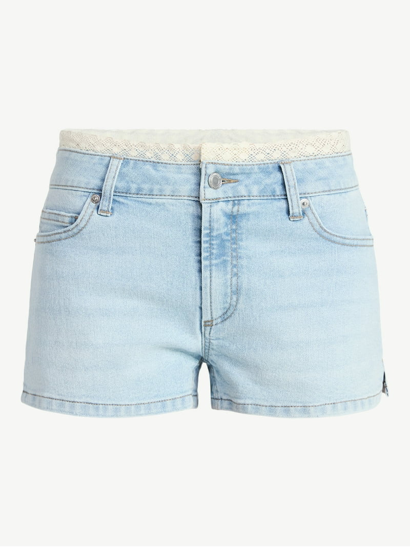 No Boundaries Elevated Denim Shorts, 3'' Inseam, Women's 00-18 | Walmart (US)